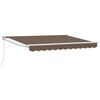 vidaXL Toldo retr&aacute;til Cinzento-acastanhado 3,5 x 2 m
