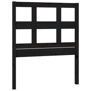 vidaXL Cabeceira de cama 95,5x4x100 cm pinho maci&ccedil;o preto