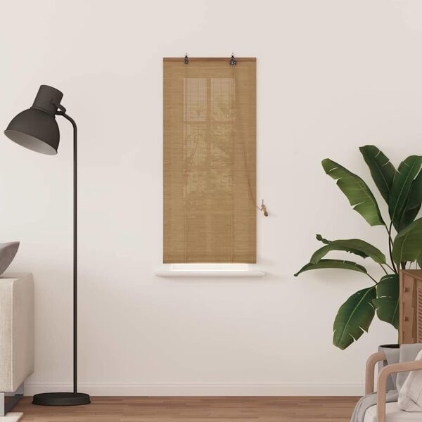 vidaXL Estores de rolo Castanho 60 x 160 cm Bambu