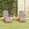 vidaXL 3 pcs conjunto lounge de jardim Adirondack acácia maciça