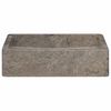 vidaXL Lavatório 40x40x10 cm mármore cinzento