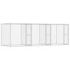 vidaXL Jaula para c&atilde;o Prateado 600 x 200 x 200 cm A&ccedil;o Galvanizado