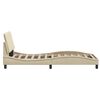 vidaXL Estrutura de cama sem colch&atilde;o Hanko 80x200 cm creme