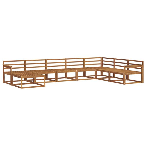 vidaXL Conjunto de Sof&aacute;s para Exterior 8 pcs Natural