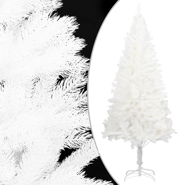 vidaXL &Aacute;rvore Natal artificial pr&eacute;-iluminada c/ bolas 150 cm branco