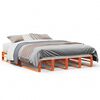 vidaXL Cama sem colch&atilde;o 120x190 cm madeira pinho maci&ccedil;a castanho-mel