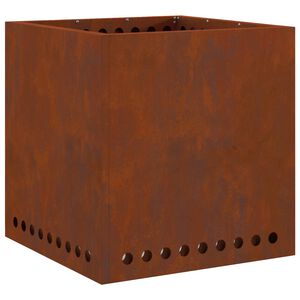 vidaXL Bowl de Fogo Sem Fuma&ccedil;a Ferro Enferrujado A&ccedil;o Corten