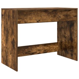 vidaXL Mesa com Gaveta com gaveta Carvalho Fumado 100 x 50 x 78 cm
