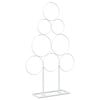 vidaXL &Aacute;rvore de Natal de metal KUOPIO 60 cm A&ccedil;o Branco