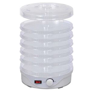 vidaXL Desidratador de alimentos redondo 250 W 6 bandejas
