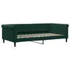 vidaXL Sof&aacute;-cama com gavet&atilde;o 100x200 cm veludo verde-escuro
