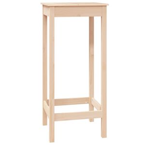 vidaXL Mesa de bar 50x50x110 cm madeira de pinho maci&ccedil;a