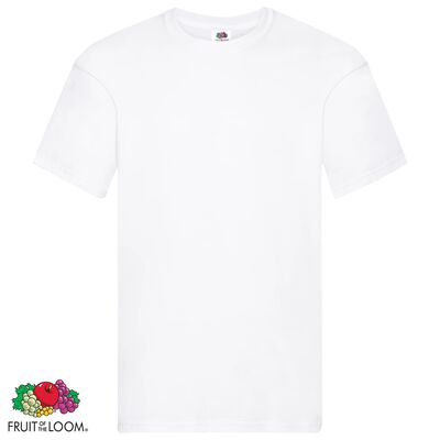 Fruit of the Loom T-shirts originais 10 pcs algodão 3XL branco