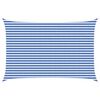 vidaXL Vela de Sombra Azul e Branco 3 x 5 m HDPE