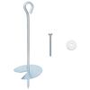 vidaXL &Acirc;ncora para Terra 10 pcs Prateado &Oslash;10 x 30 cm Metal Galvanizado