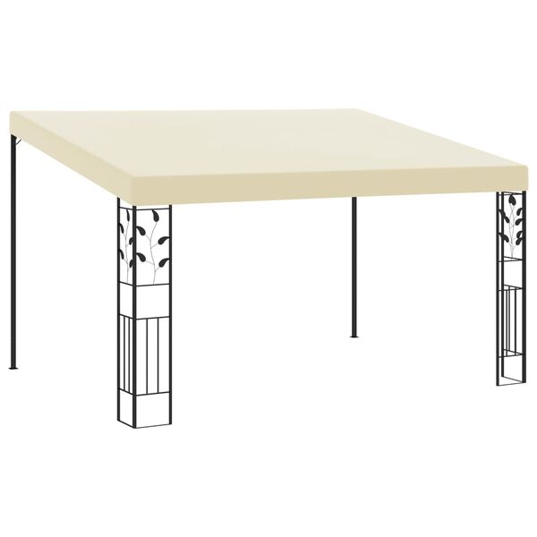 vidaXL Gazebo de parede 4x3x2,5 m creme