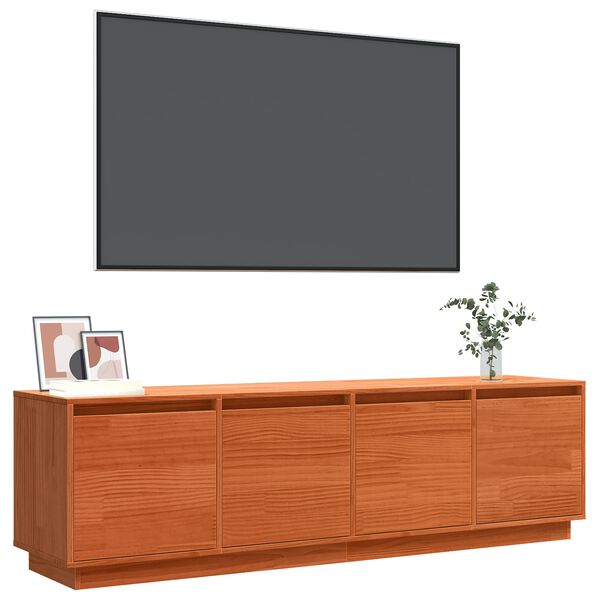 vidaXL Gabinete para TV Castanho 156 x 37 x 45 cm Madeira processada