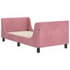 vidaXL Estrutura de Cama Infantil com Cabeceira Rosa 80 x 160 cm