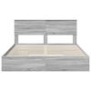 vidaXL Cama com Armazenamento com cabeceira Cinza Sonoma 160 x 200 cm