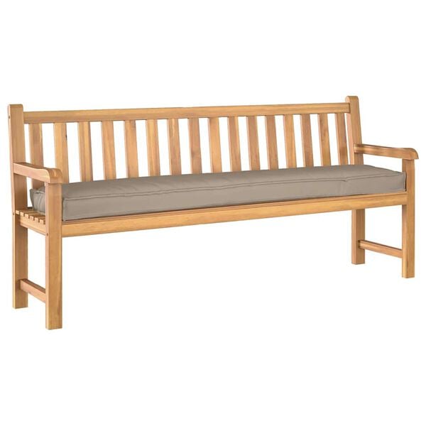 vidaXL Travesseiro de palete Cinzento-acastanhado 180 x 40 x 8 cm