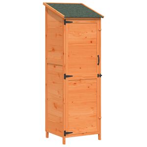 vidaXL Galp&atilde;o de Jardim com telhado Castanho 59,5 x 56 x 176,5 cm