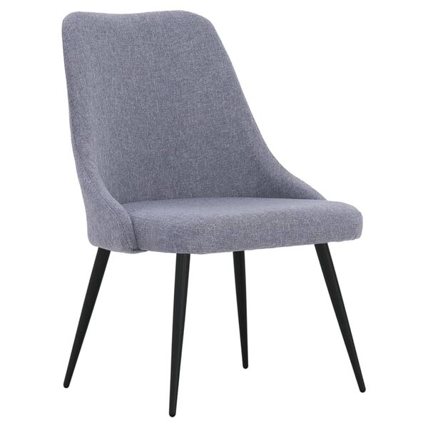 vidaXL Cadeiras de jantar 4 pcs tecido cinzento-claro