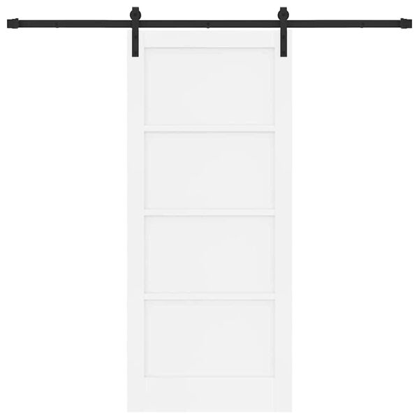 vidaXL Porta Deslizante Branco 86 x 198,5 cm