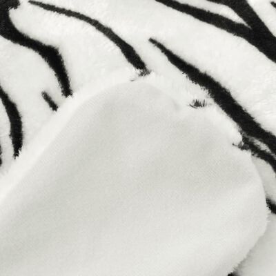 vidaXL Tapete tigre de pelúcia, 144 cm, branco