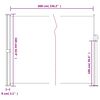 vidaXL Toldo lateral retr&aacute;til 160x600 cm bege