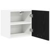 vidaXL Arm&aacute;rio suspenso 2 pcs Carvalho Preto e Branco 40 x 31 x 40 cm