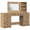 vidaXL Mesa de vestir 3 pcs Carvalho Artesanal 78,5 x 41 x 135 cm