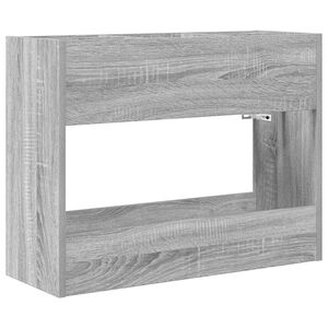 vidaXL Suporte de Guarda-Sol Cinza Sonoma 65 x 24 x 50 cm