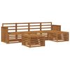 vidaXL Conjunto de Sof&aacute;s para Exterior 6 pcs Natural