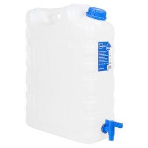 vidaXL Recipiente de &aacute;gua com torneira transparente 20 L pl&aacute;stico