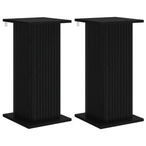 vidaXL Suporte para Plantas 2 unid. Preto 30,5 x 30 x 60,5 cm