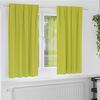 vidaXL Cortinas Blackout com Argolas 2 pcs Verde 175 x 140 cm
