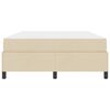 vidaXL Cama Box Creme 140 x 200 cm tecido