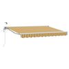vidaXL Toldo Retr&aacute;til El&eacute;trico Amarelo, Cinza e Branco 3 x 2 m