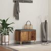 vidaXL Banco de Hall com almofada Madeira antiga 60 x 38 x 46 cm