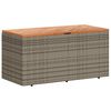 vidaXL Caixa arruma&ccedil;&atilde;o jardim 110x50x54 cm vime PE/ac&aacute;cia maci&ccedil;a cinza