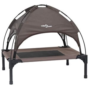 vidaXL Cama para Cachorro Manual Castanho 62 x 48 x 61 cm A&ccedil;o