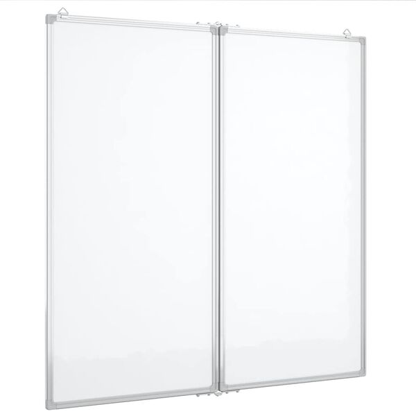 vidaXL Quadro branco magn&eacute;tico dobr&aacute;vel 80x80x1,7 cm alum&iacute;nio