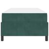 vidaXL Estrutura da Cama com colch&atilde;o Verde Escuro 90 x 200 cm tecido