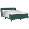 vidaXL Cama Box com cabeceira Verde-escuro 140 x 190 cm Veludo