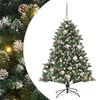 vidaXL &Aacute;rvore de Natal Artificial Verde 120 cm PVC, Pl&aacute;stico e A&ccedil;o