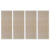 vidaXL Tapetes retangulares de bambu natural 4 pcs 120x180 cm
