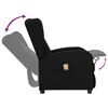 vidaXL Poltrona de massagens elevatória tecido preto
