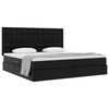 vidaXL Cama com Armazenamento Preto 200 x 200 cm Couro Sint&eacute;tico