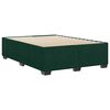 vidaXL Estrutura de cama sem colch&atilde;o 140x190 cm veludo verde-escuro
