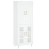 vidaXL Arm&aacute;rio alto 69,5x34x180 cm derivados de madeira branco